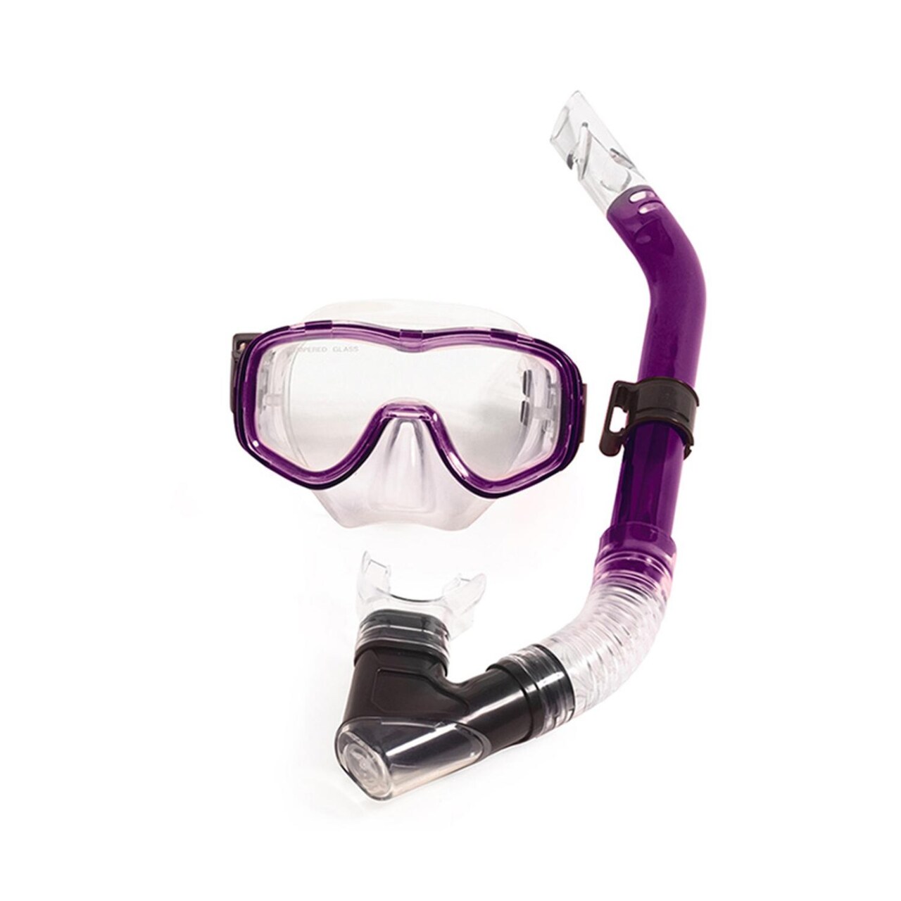 Pool Central Purple Reef Diver Teen Scuba Mask and Snorkel Dive Set